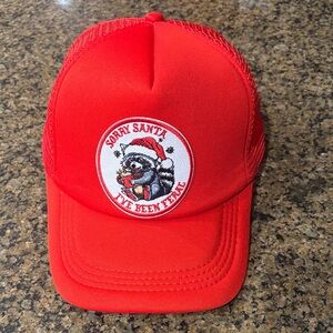Christmas Raccoon Trucker Hat